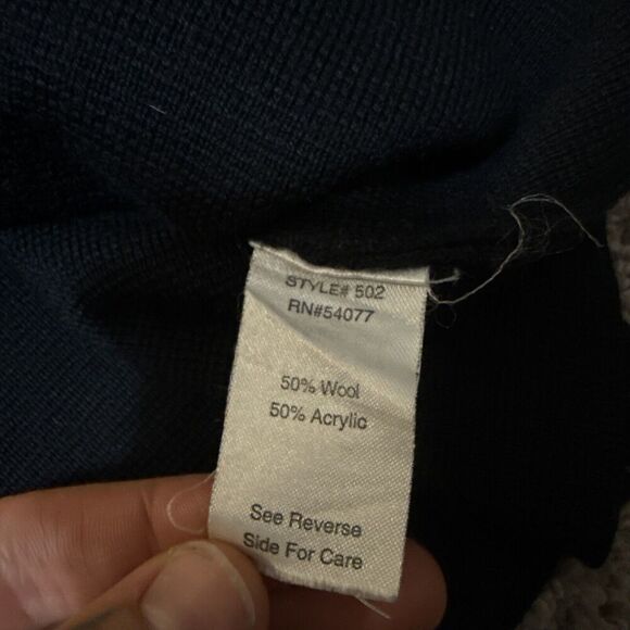 Cabi Cardigan Sweater Womans M Black Cropped Wool Jackie O 502 Lux Chic Collared - Picture 4 of 10